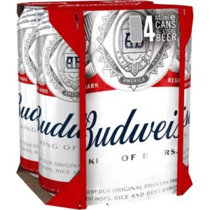 Budweiser Lager Beer Cans 440ml