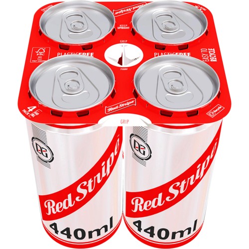 Red Stripe Jamaica Lager Beer Cans 440ml