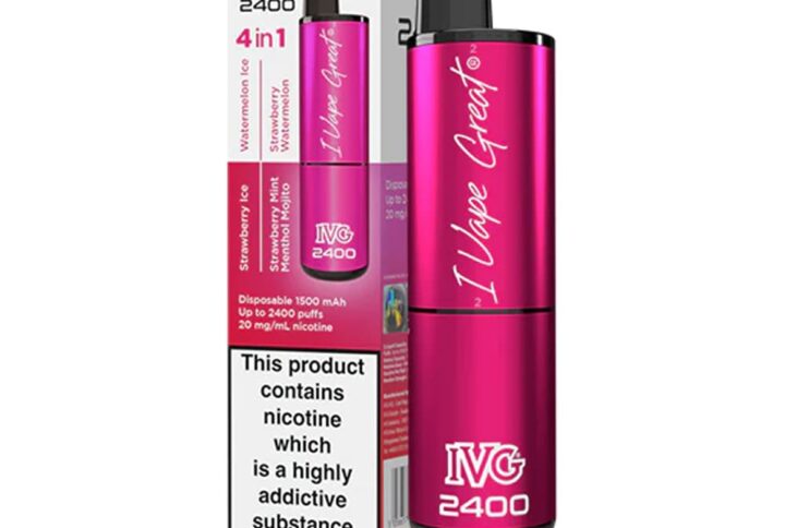 The Pink Edition IVG 2400 disposable vape