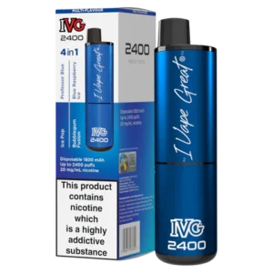 The Blue Edition IVG 2400 disposable vape