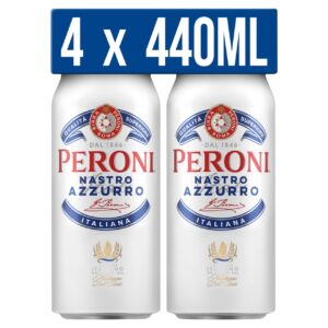 Peroni Nastro Cans 4x440ml