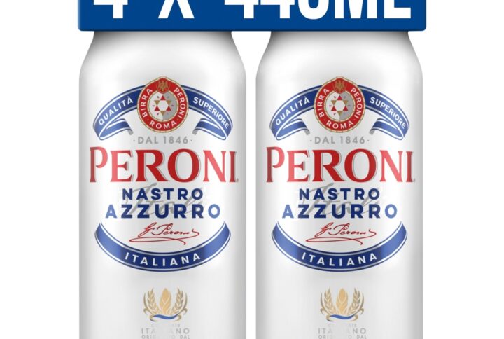 Peroni Nastro Cans 4x440ml