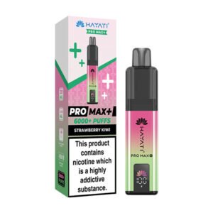 Hayati Pro Max+ 6000 Puffs Prefilled Pod Kit - Strawberry Kiwi