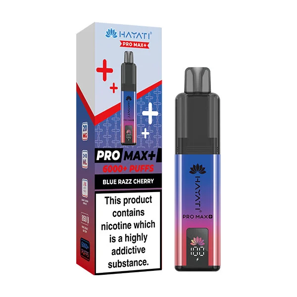 Hayati Pro Max+ 6000 Puffs Prefilled Pod Kit - Blue Razz Cherry