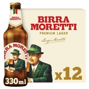 Birra Moretti Premium Lager Beer 12 Pack (12 x 330ml)