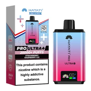 Hayati Pro Ultra+ 25000 Puffs Strawberry Raspberry Ice Prefilled Pod Kit