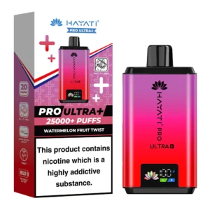 Hayati Pro Ultra+ 25000 Puffs Watermelon Fruit Twist Prefilled Pod Kit