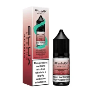 Elux Strawberry Watermelon Bubblegum Nic Salt e-liquid bottle