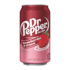 Dr Pepper Strawberries & Cream (US) Soda 12oz (355ml) Can – American Drink